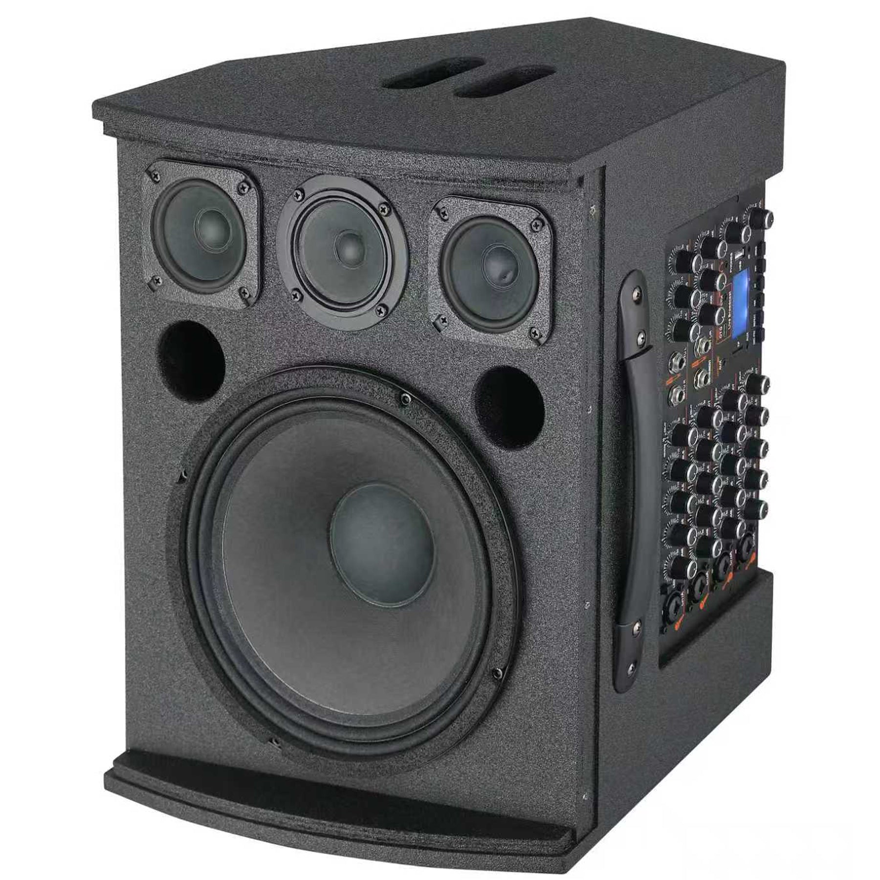 CBBE V10 PRO 500W 3-Way Portable Active PA Speaker with 10" Woofer, Polyurea Waterproof Coating & 4-Ch XLR